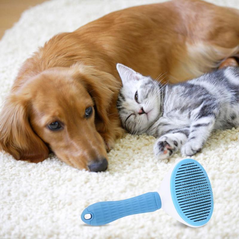 Pet Grooming Shedding Slicker Brush Easy to Remove Tool Suitable for Pets