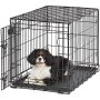 Dog Crate | Newly Enhanced MidWest Life Stages XS Folding Metal Dog Crate | Divider Panel, Floor Protecting Feet, Leak-Proof Dog