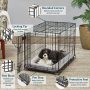 Dog Crate | Newly Enhanced MidWest Life Stages XS Folding Metal Dog Crate | Divider Panel, Floor Protecting Feet, Leak-Proof Dog