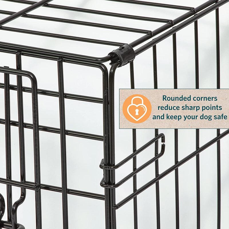 Dog Crate | Newly Enhanced MidWest Life Stages XS Folding Metal Dog Crate | Divider Panel, Floor Protecting Feet, Leak-Proof Dog