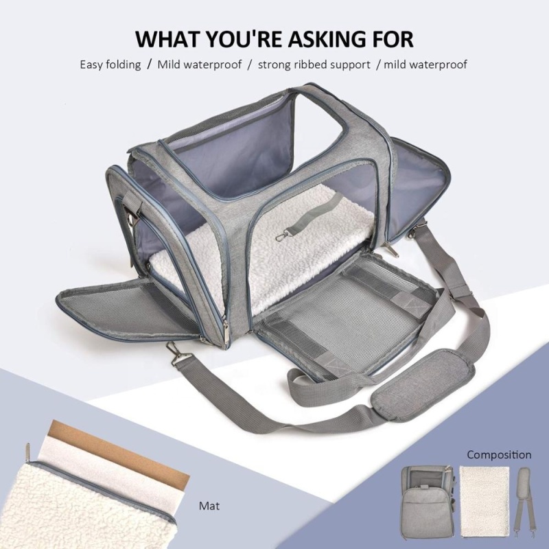 high quality airline approved travel transport pet carrier small dog carrying bag