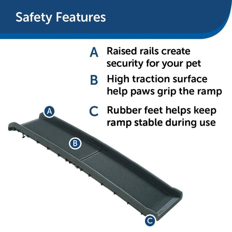 Pet Ramp Lightweight Folding Pet Access for Cats and Dogs, Perfect for Cars, Truck and SUVs