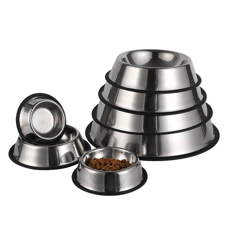 Manufacturer Bowl for Dogs Cats Easy Cleaning Pet Food Water Bowl Stainless Steel Pet Dog Bowl