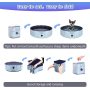 Foldable Dog Pool Collapsible Heavy Duty PVC Pet BathTub  and Puppies, 63 X 12 inch, XL 2021 Upgrade Version