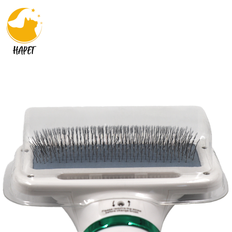 Pet Hair Dryer, 2 in 1 Pet Grooming Hair Dryer with Slicker Brush, Home Dog Hair Dryer with Adjustable 2 Temperatures Settings