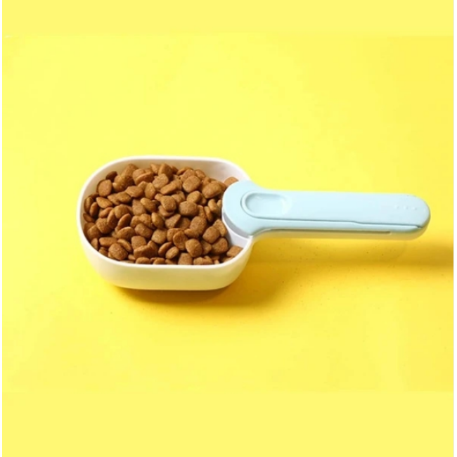 Pet Food Spoon Handle With a Tin Spoon Clip-on Food Shovel Food Shovel