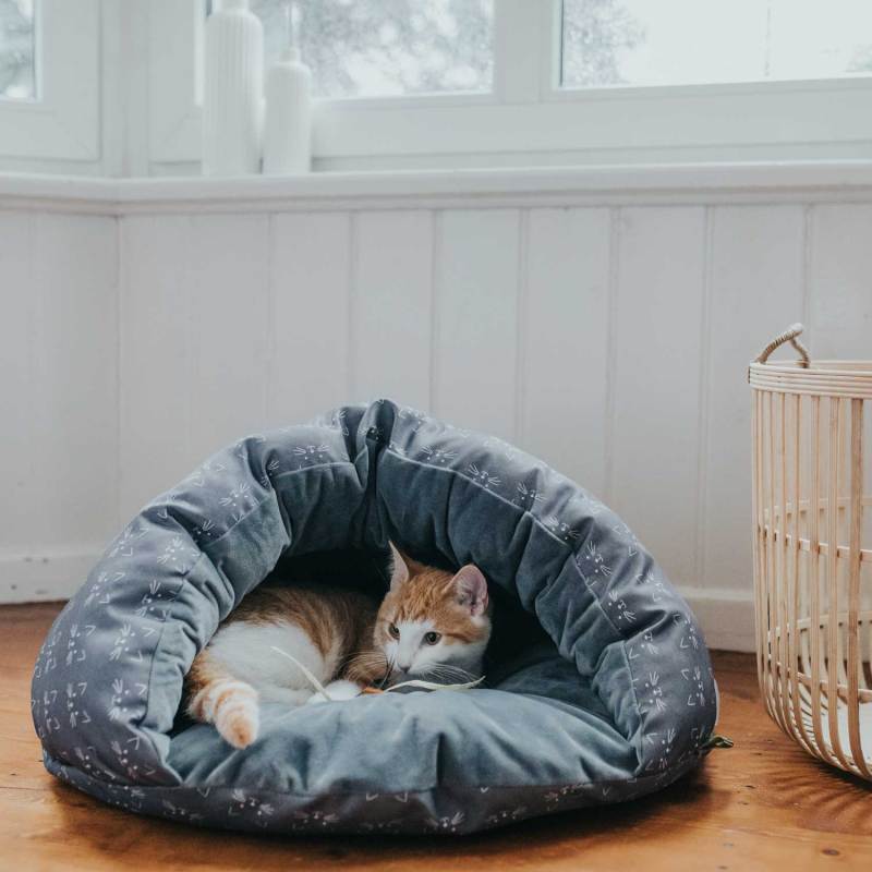 Pet Cave Bed Cat Bed for Indoor Cats Machine Washable Cat Beds