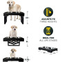 Raised Dog Dish with Stainless Steel Adjustable Elevated Dog Bowls For Pets