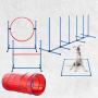 Dog Agility Training Equipment Dog Obstacle Course for Backyard with Dog Agility Tunnel 5PCS