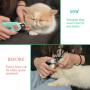 Dog Claw Trimmer Pet Stainless Steel Nail Cutter with Anti overclipping LED Light and Grooming