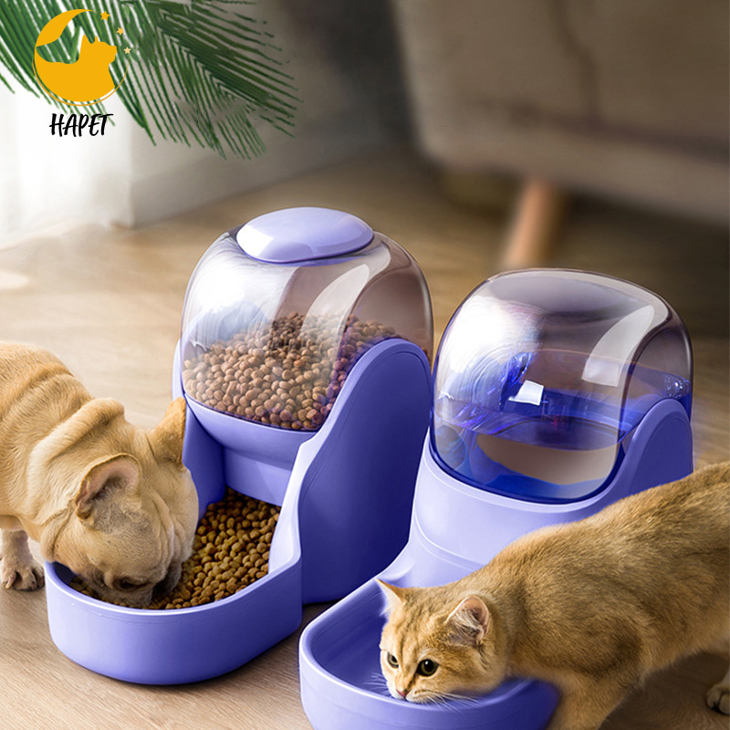 Automatic Dog Cat Feeder and Water Dispenser Pet Food Bowl Food Feeder