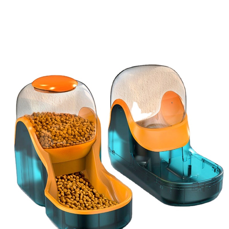 Automatic Dog Cat Feeder and Water Dispenser Pet Food Bowl Food Feeder