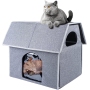 Outdoor Large Weatherproof Cat Houses for Outdoor Indoor Cats Cat Shelter