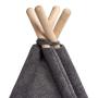 New style indoor felt pet tent Felt Teepee house pets bed for dogs and cat