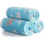 Fluffy Premium Fleece Pet Blanket Flannel Paw Printed 3 Pack