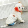 Designer Dog Clothes 2021 Pet Clothing Dog Knit Sweater Zipper Hooded Pet Clothes Warm Hooded Winter Sweater Puppy Cat Pet