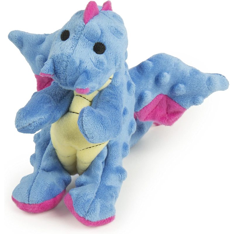 Dragons Squeaker Plush Pet Toy for Dogs & Puppies, Soft & Durable, Tough & Chew Resistant, Reinforced Seams - Periwinkle, Small
