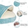 New Design Pet Beds for Dogs Cats Plush Corduroy Lined Covered Cat Dog Bed Popular Cozy Pet Beds Nest