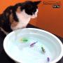 Hot Amazon Litter Mat Interactive Swimming Robot Fish Toy for Cat Dog with LED Light