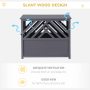 Furniture Style Decorative Dog Cage Kennel Wood Dog Crate End Table Lattice Night Stand with Lockable Door