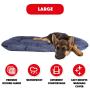 Premium Waterproof Dog Bed Durable Grey Oxford Fabric Removable Washable Cover