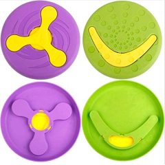 2 in 1 Multifunctional Durable Dog Pet Flying Disc Toy Flying Flying Saucer Training Toys for Outdoor