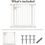 Easy Walk-Thru Safety Gate for Doorways and Stairways with Auto-Close/Hold-Open Features