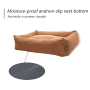 Rectangle Washable Sleeping Puppy Bed Orthopedic Pet Sofa Soft Calming Beds for Indoor Cats