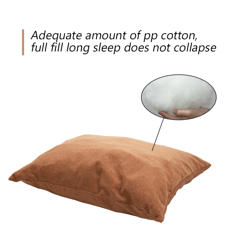 Rectangle Washable Sleeping Puppy Bed Orthopedic Pet Sofa Soft Calming Beds for Indoor Cats