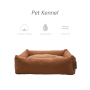 Rectangle Washable Sleeping Puppy Bed Orthopedic Pet Sofa Soft Calming Beds for Indoor Cats