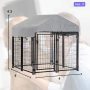 Heavy Duty Wire Dog Kennel Playpen Included a Roof