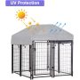 Heavy Duty Wire Dog Kennel Playpen Included a Roof