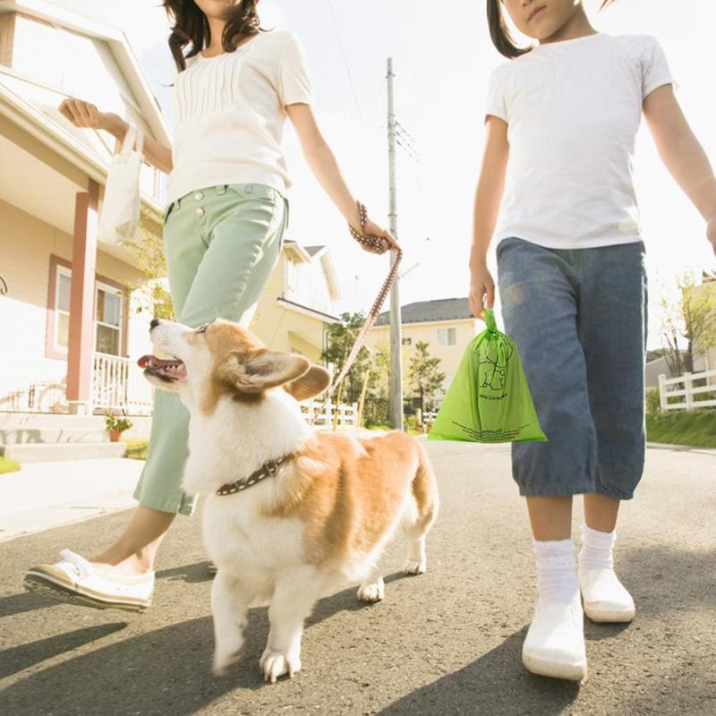 Dog Poop Bag Compostable Printed Corn Starch Plastic Dog Poop Waste Bag