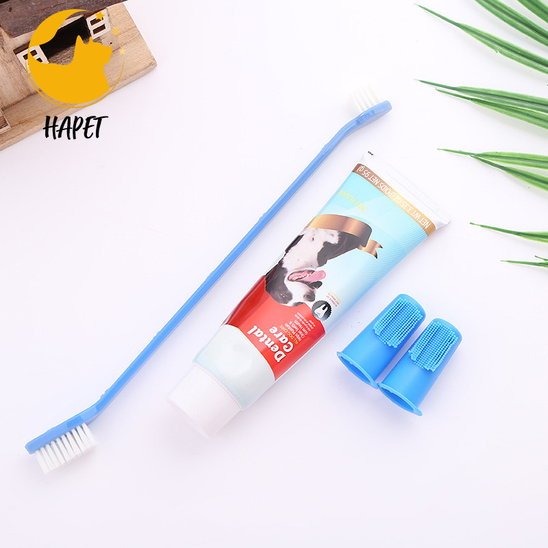 Small Dog & Cat Toothbrush Soft Silicone Dental Care, Pet Toothbrush, Oral Hygiene, Easy to Handle, Deep Clean,