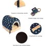 Dog House Portable Cat Bed with Removable Cushion Washable Cozy Dog Bed Cat Cave