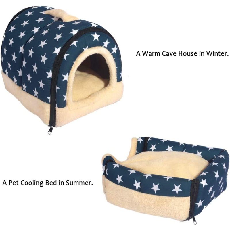 Dog House Portable Cat Bed with Removable Cushion Washable Cozy Dog Bed Cat Cave