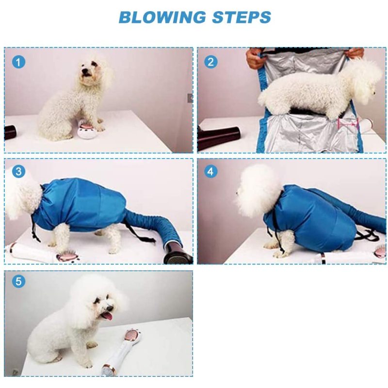 Pet Dog Dryer Quick-Drying Clothes Protable Fast Easy Blower Professional Tool Hair Pet Low Noise Puff and Fluff Bath Grooming
