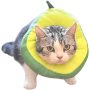 Adjustable Cat Recovery Cat Cone Collar Cute Avocado for Cats After Surgery