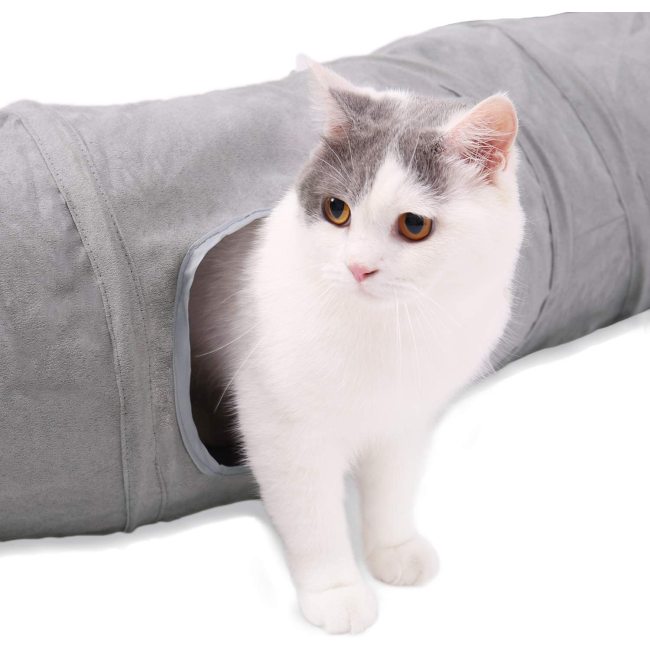 Cat toy Suede pet Tunnel Pet Tunnel comfort collapsible plush cat tunnel pet supplies