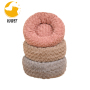 Round Soft Plush Cat Bed Cat Warming Bed Cozy Pet Bed Cushion