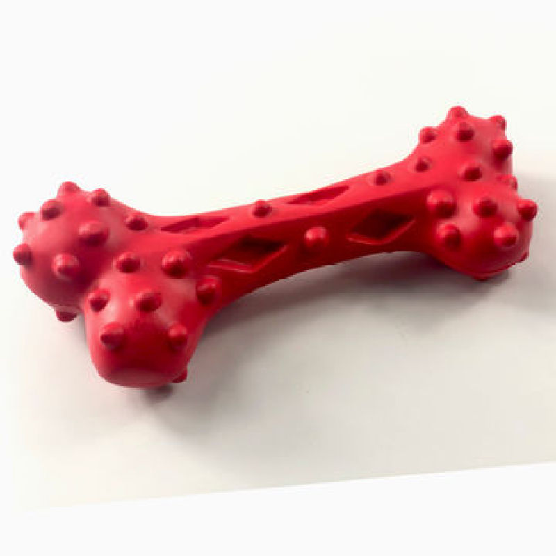 Bone Shape Convex Design Dog Chew Toy Durable For Dog Tooth Cleaning