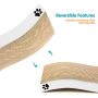 Cat Scratching Pad with Different Scratch Textures Wave Curved / Flat Shape Design Corrugated Cardboard Double-Sided Anti-Slip