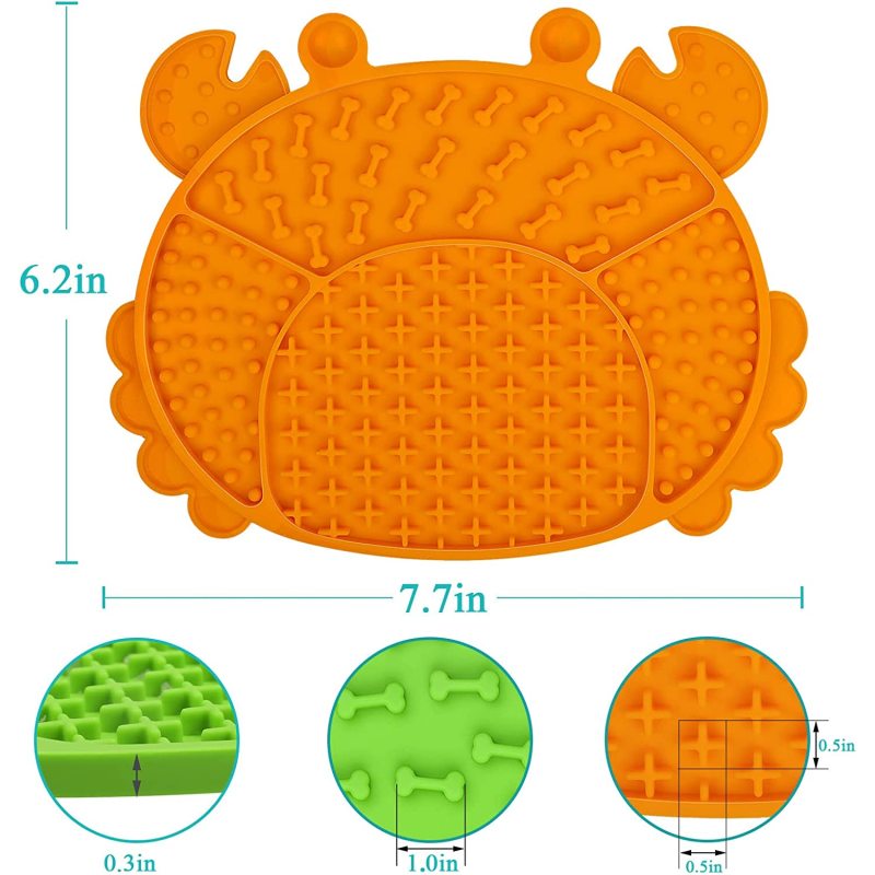 Pet Calming Dog Treat Pads Pet Licking Mat Slow Feeder Cat Training Perfect