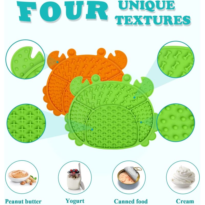 Pet Calming Dog Treat Pads Pet Licking Mat Slow Feeder Cat Training Perfect