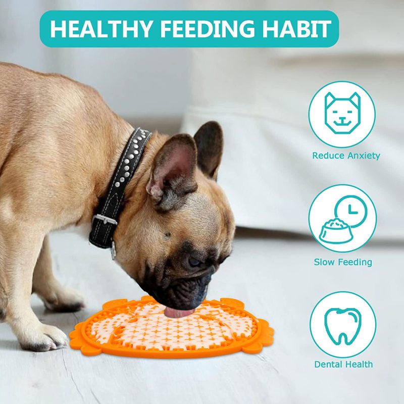 Pet Calming Dog Treat Pads Pet Licking Mat Slow Feeder Cat Training Perfect