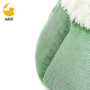 Plush Ergonomic Orthopedic Foam Mattress Dog Bed, Round Snuggery Hooded Dog Bed Self-Warming Quilted Cat Bed Pad