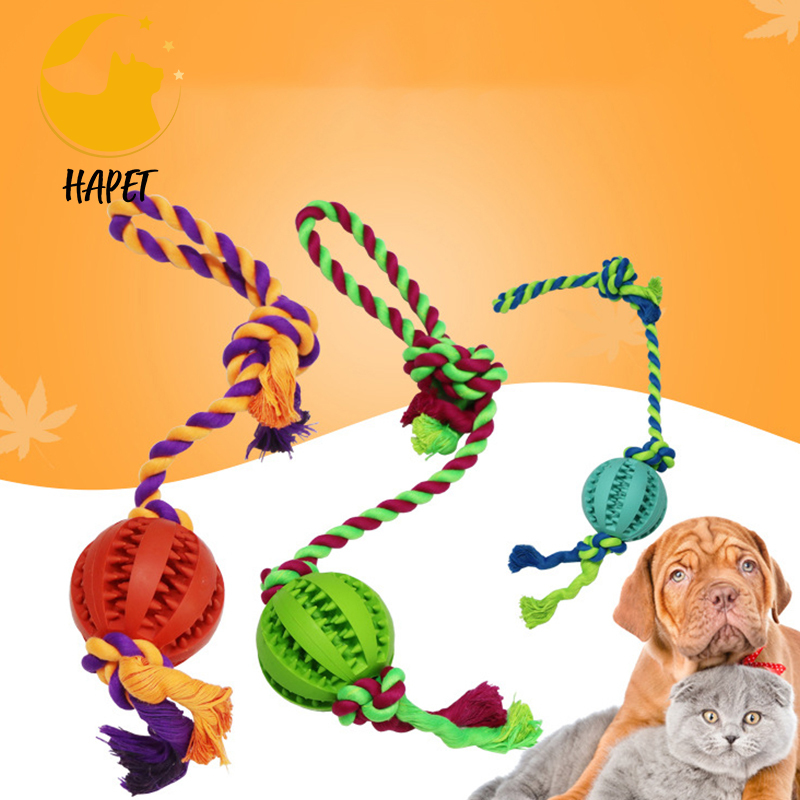 Cotton Pet Teething Chew Tug Toy Dog Rope Toys Kit for Medium Dog
