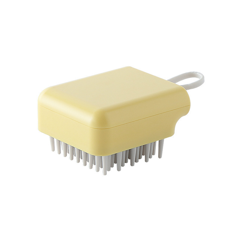 Wholesale Dog Brush Bath Massage Brush Shampoo Pet Grooming Deshedding Soft Silicone Bristles