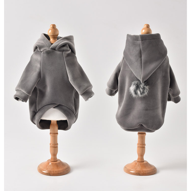 Pet Hooded Coat Stylish Small Puppy Adorable Clothes Super Soft Fleece Dog Cat Coat Winter Pet Hoodies