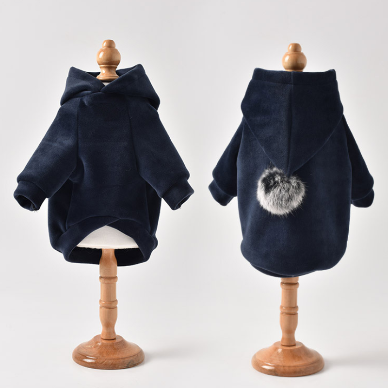 Pet Hooded Coat Stylish Small Puppy Adorable Clothes Super Soft Fleece Dog Cat Coat Winter Pet Hoodies